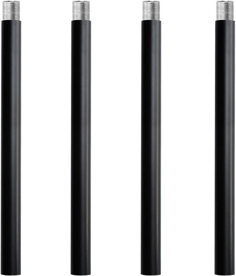 Haligate Matte Black M10 Threaded Extension Rod for Pendant Light, Island Lighting, Chandeliers,Lighting Fixture downrods & Stems,4 Inches 11.4mm OD (0.449″) x 100mm L (11.81″) - Image 1